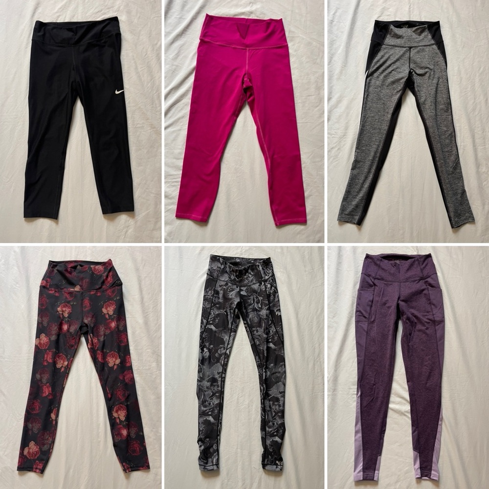 Gym Leggings Bundle Set, Multicolored
